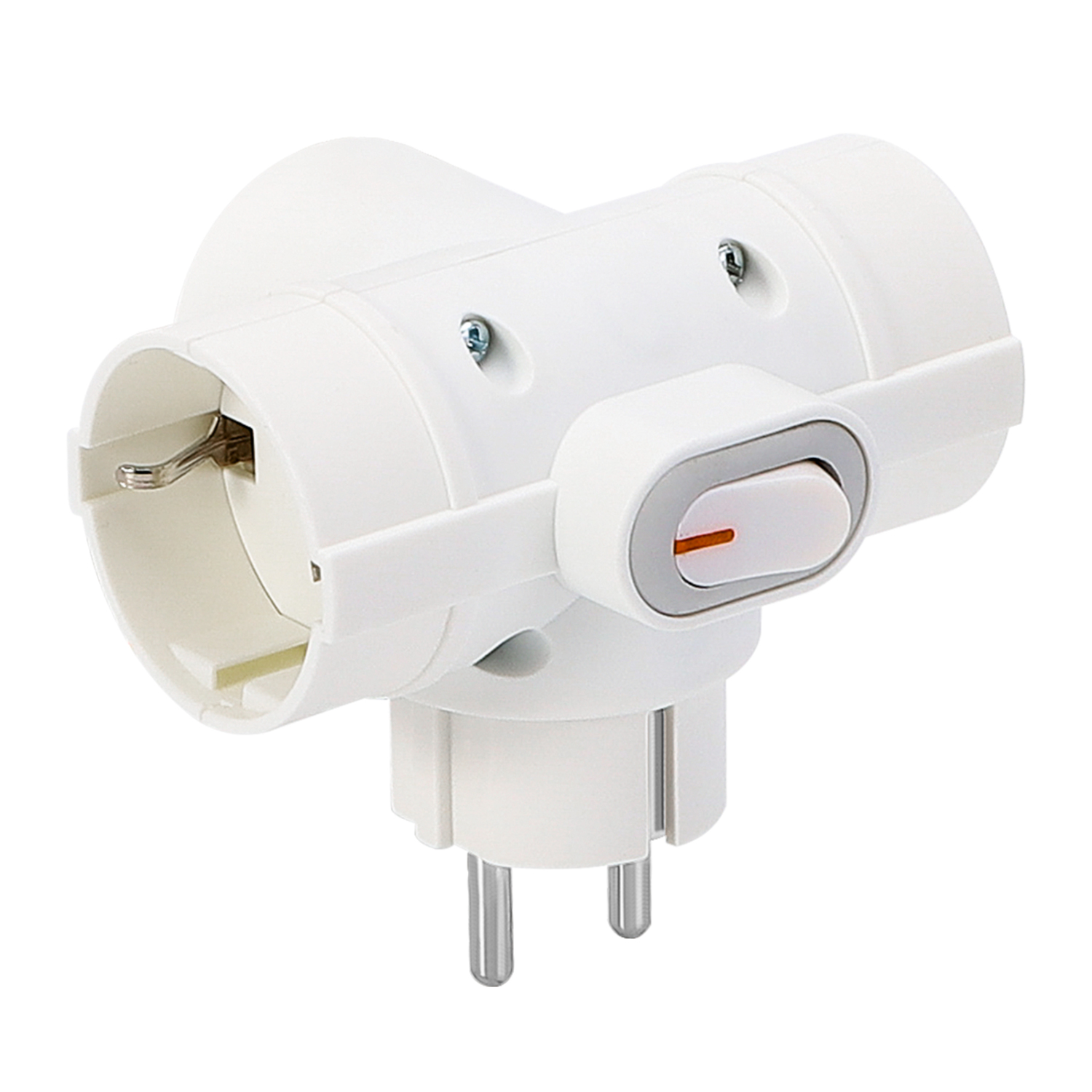 ADAPTADOR 3VIAS C/INT.16A BCO  93200