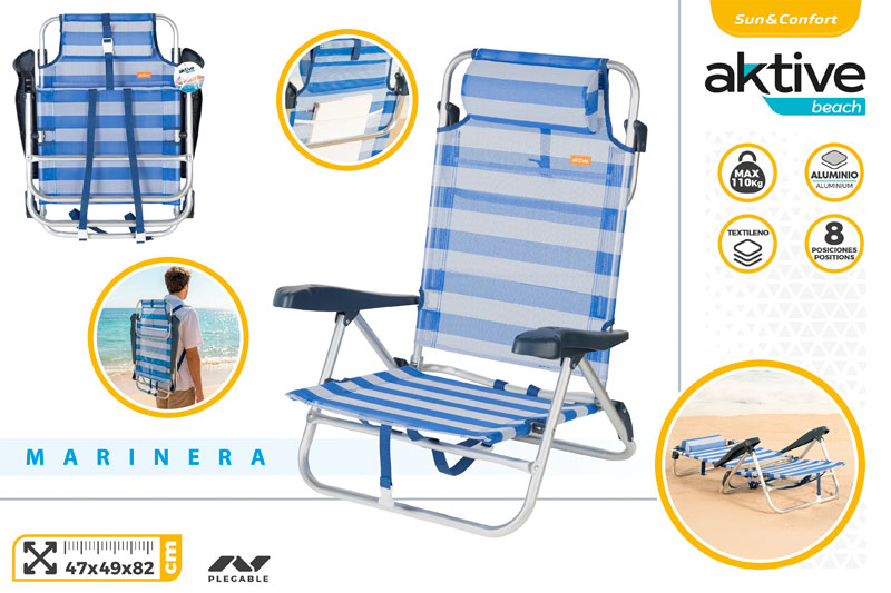 AKTIVE-SILLA PLAYA PLEG.47X49X82 MARI 929400