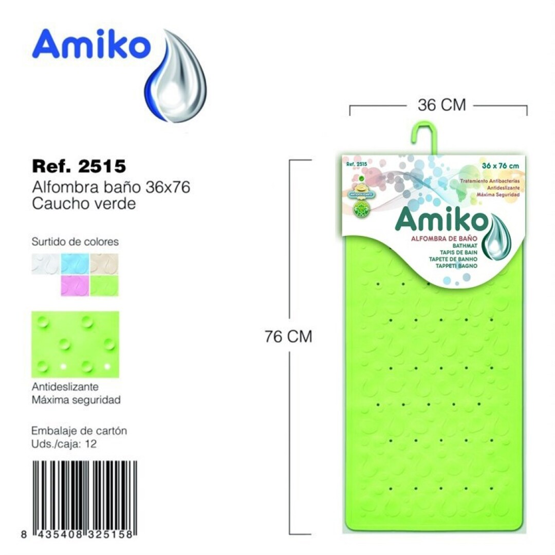 ALFOMBRA BAÑO 36X76 VD 9046500