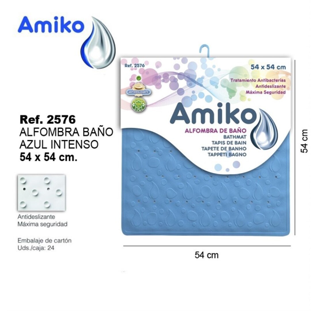 ALFOMBRA BAÑO 54X54 AZ-INTENSO 904300