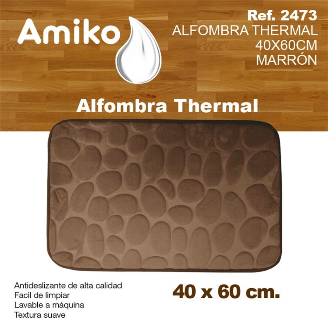 ALFOMBRA THERMAL 40X60 STONE MARRON 903900