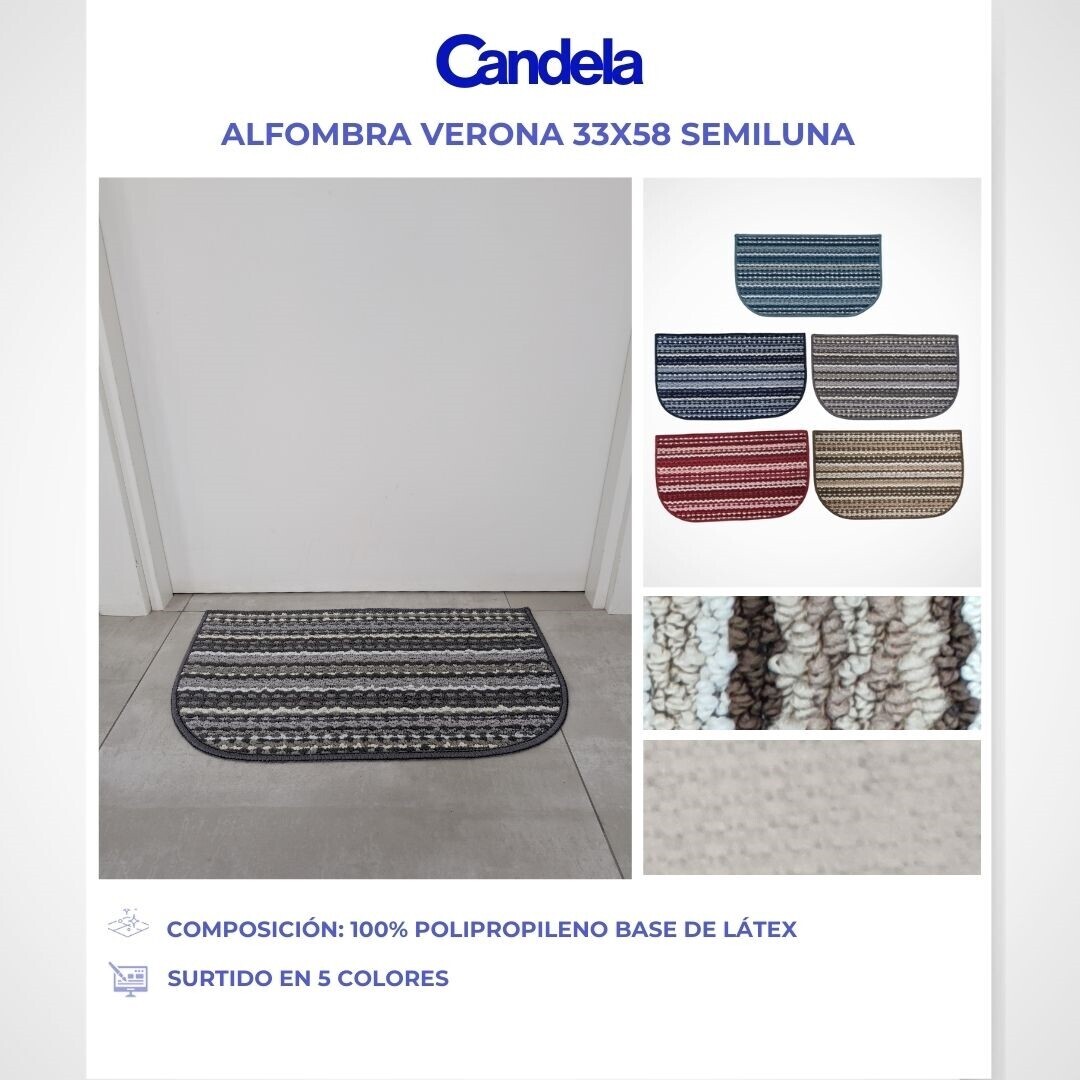 ALFOMBRA VERONA SEMILUNA 33X58 9021500