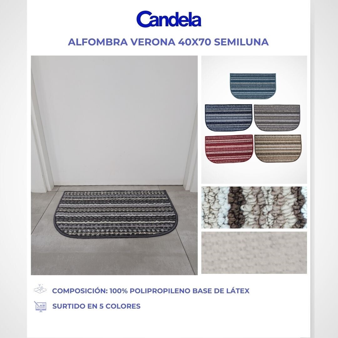 ALFOMBRA VERONA SEMILUNA 40X70 903000