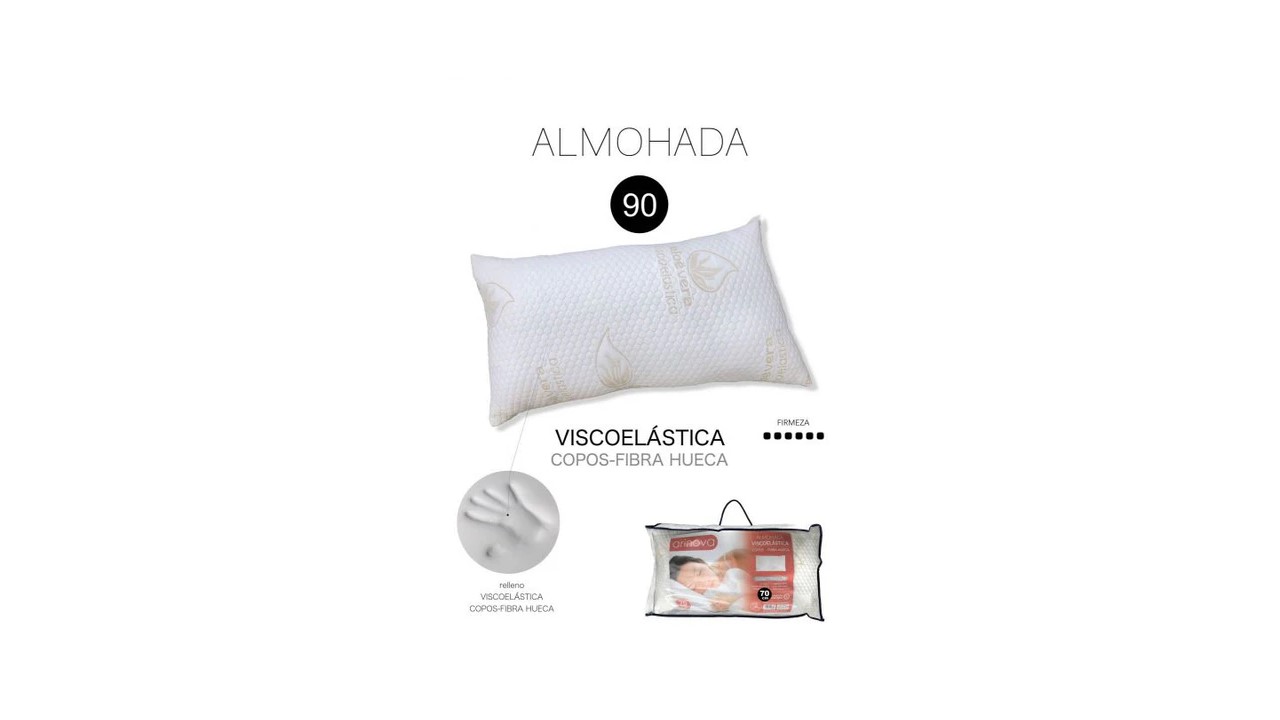 ALMOHADA COPOS-VISCO+ALOE VERA 90CM 9113500
