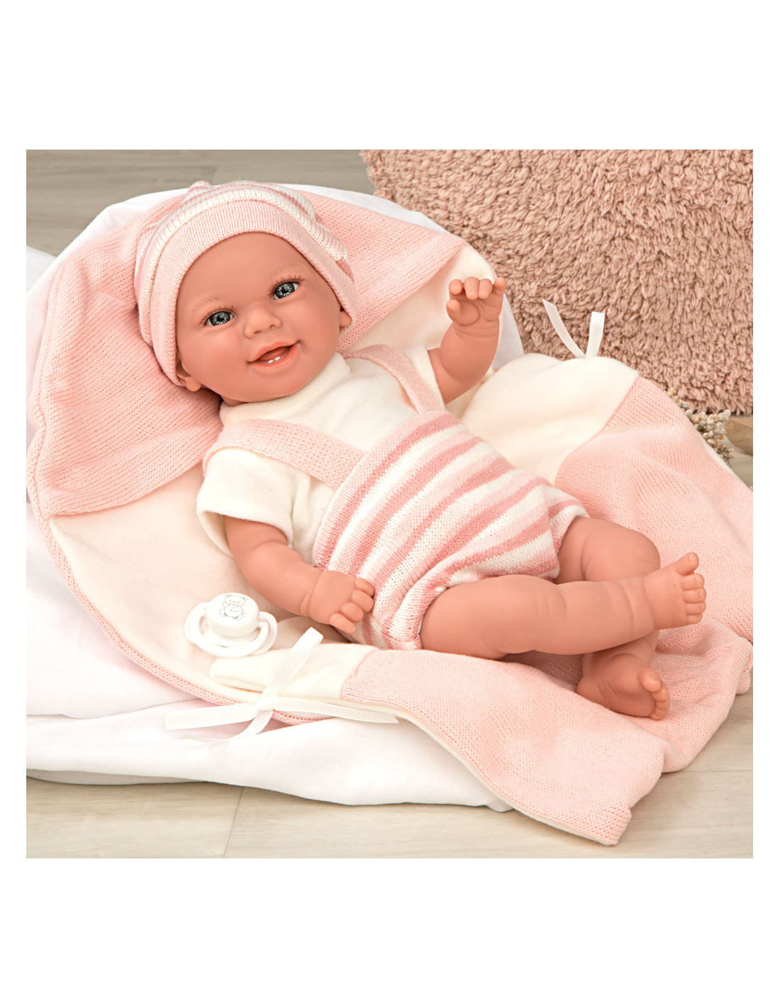 BABYTO ROSA 35CM  C/MANTA 931400