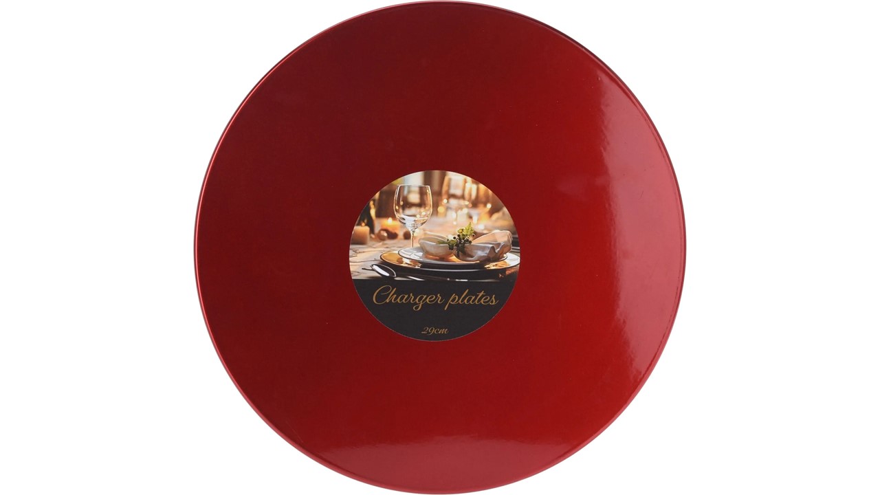 BAJOPLATO ROJO 29CM 9023500