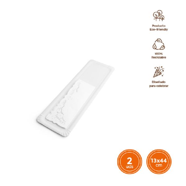 BANDEJA CARTON C/BLONDA 13X44 2UD 900500