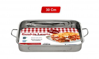 BANDEJA LASAÑA INOX 30CM 9038500