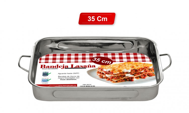 BANDEJA LASAÑA INOX 35CM 905100