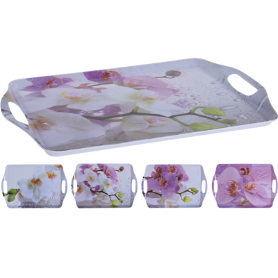 BANDEJA MELAMINA 45X30 FLORES 903300