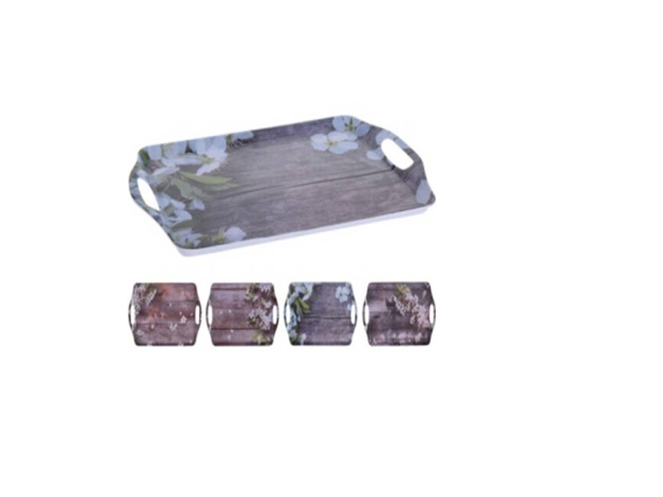 BANEJA MELAMINA 45X30 FLORAL 903300