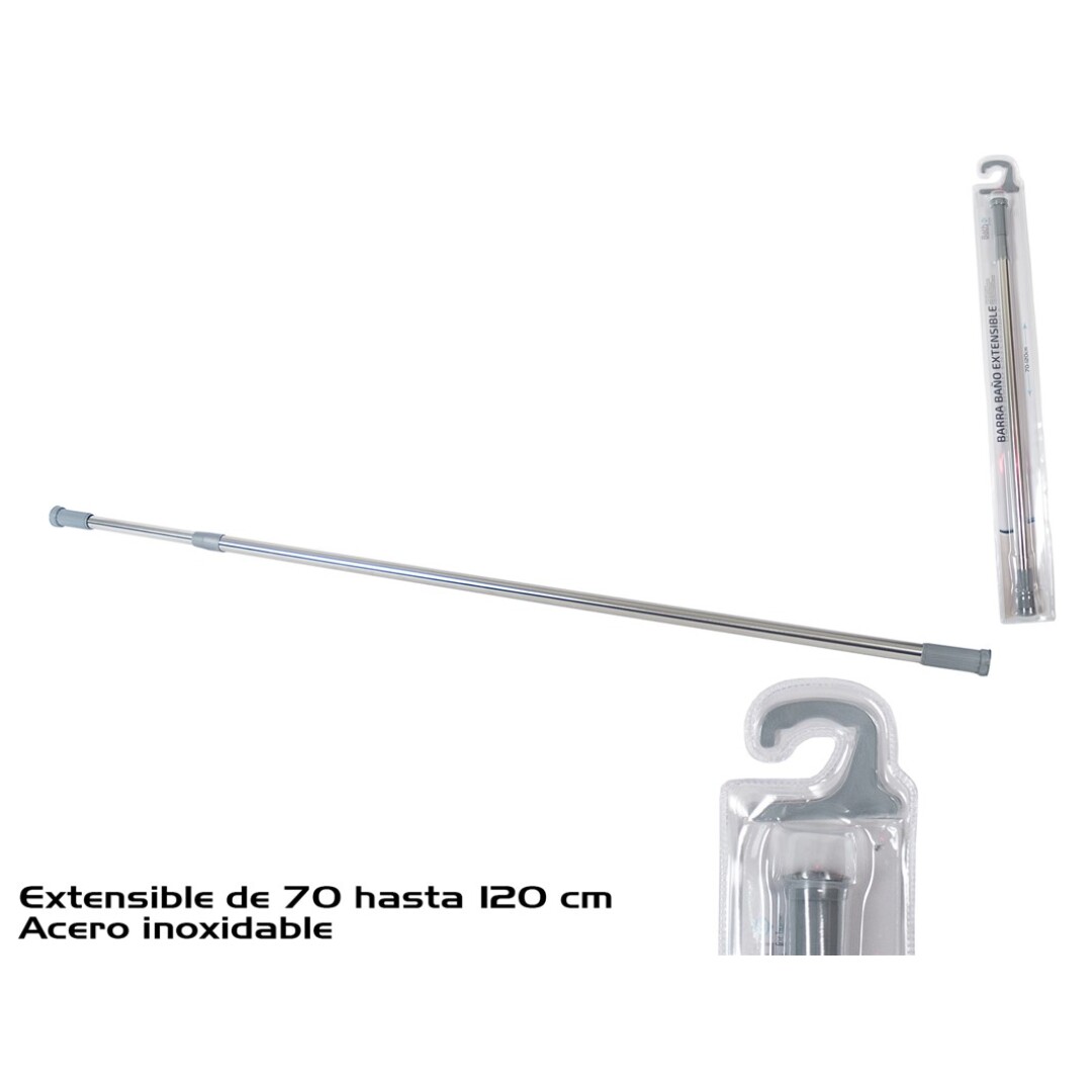 BARRA BAÑO EXT. 70-120CROMADO 9025000