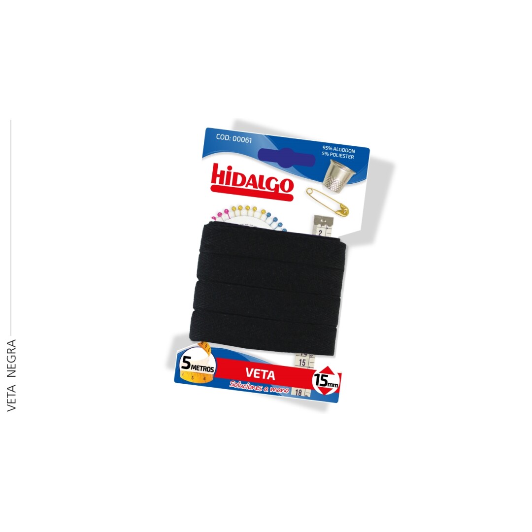 BLISTER CINTA ALG.NEGRA 15MMX5M 9007500