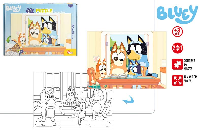 BLUEY PUZZLE 24PCS 2EN1 90500