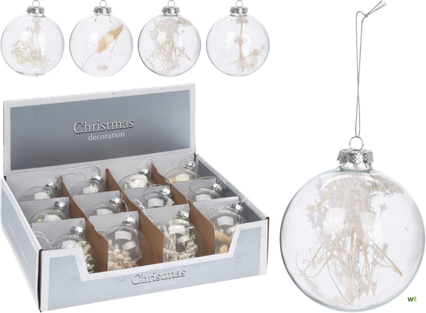 BOLA COLGAR CRISTAL 8CM 9012500