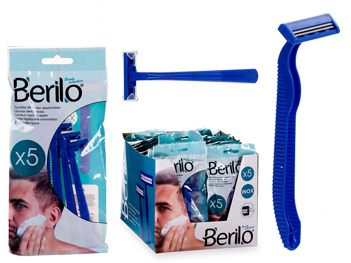BOLSA 5 MAQUINILLA AFEITAR BERILO 9007500