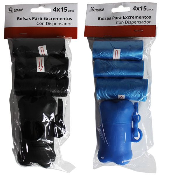 BOLSA EXCREMENTOS 60U C/DISPENS. 900900