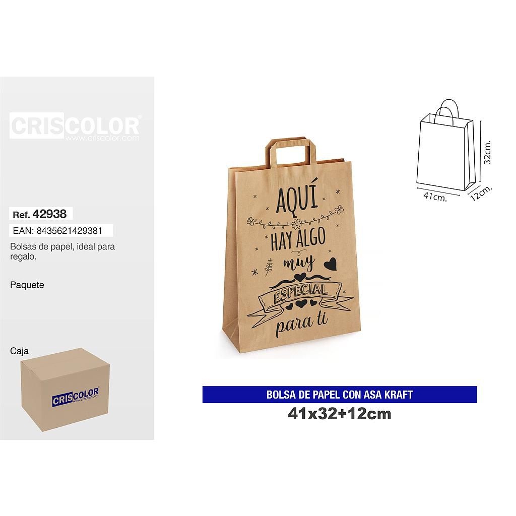 BOLSA PAPEL C/ASA ESP. 41X32X12 900300