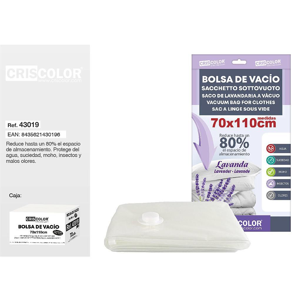 BOLSA VACIO ROPA 70X110 LAVANDA 9012500