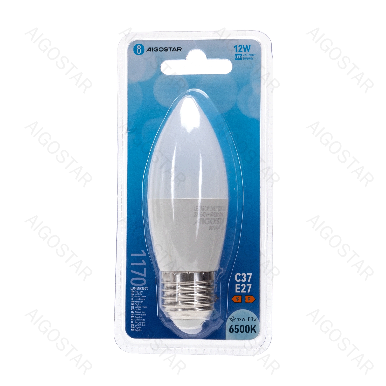 BOMBILLA LED VELA 12W E27 6500K
