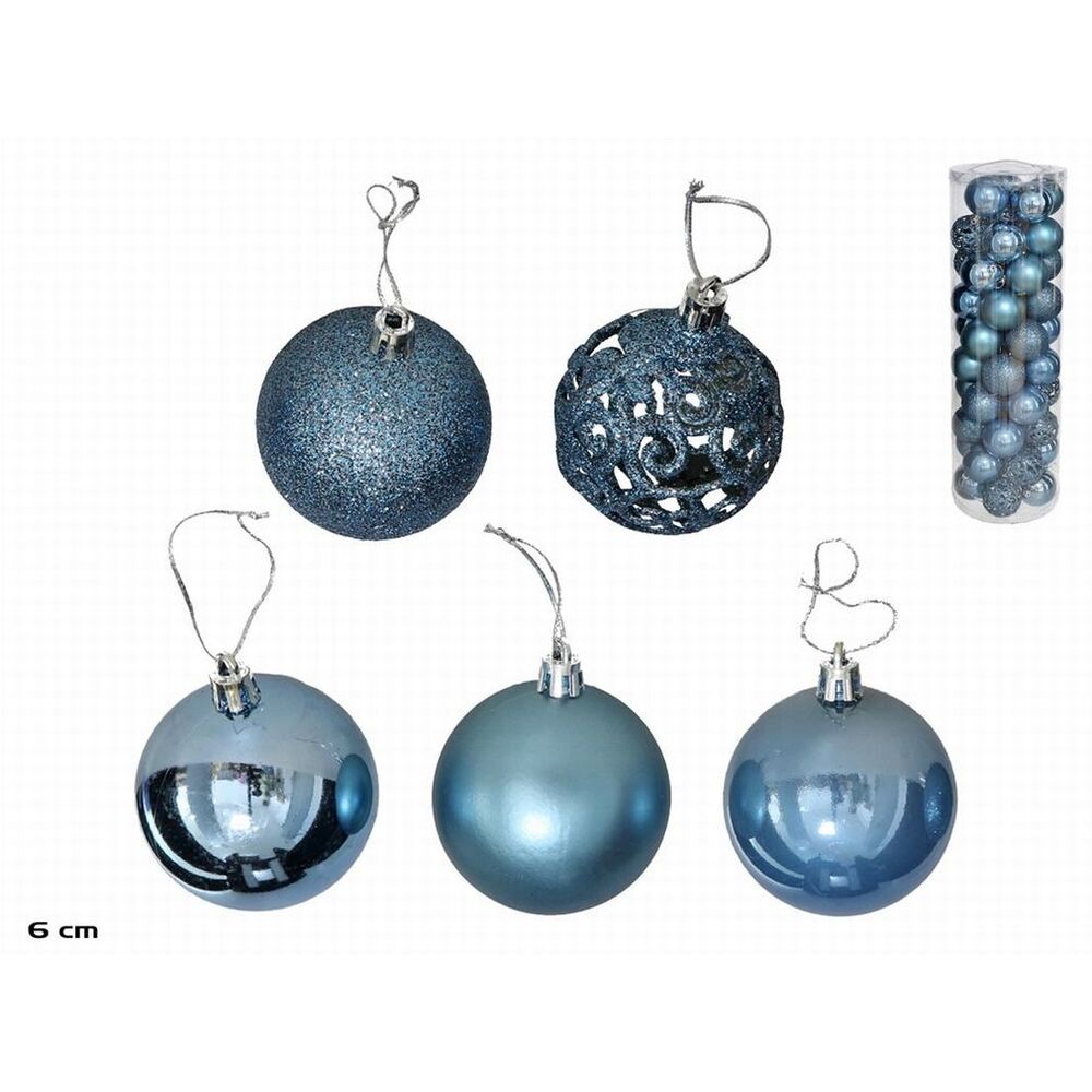 BOTE 50 BOLAS AZUL 6CM  90785000