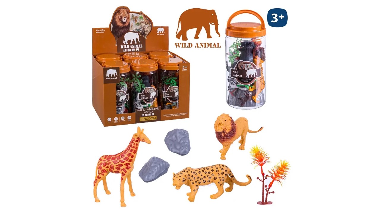 BOTE ANIMALES SELVA 12X25CM 907100
