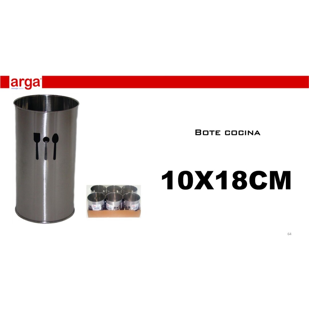 BOTE COCINA INOX 10X18CM   902200