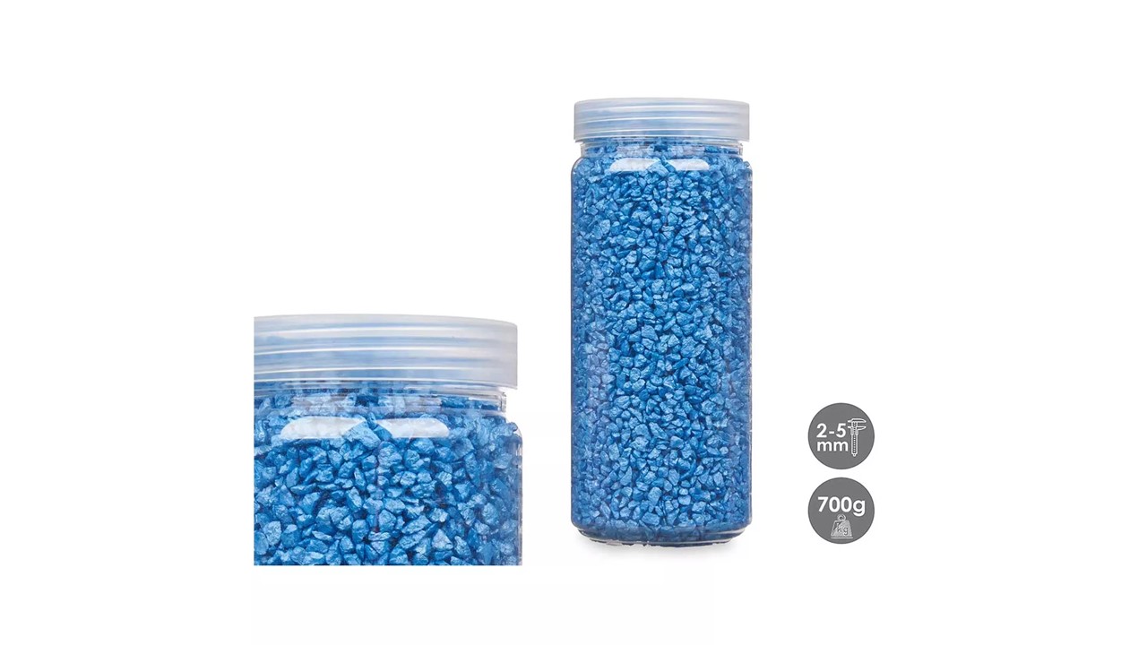 BOTE PIEDRAS 700GR AZUL 901100