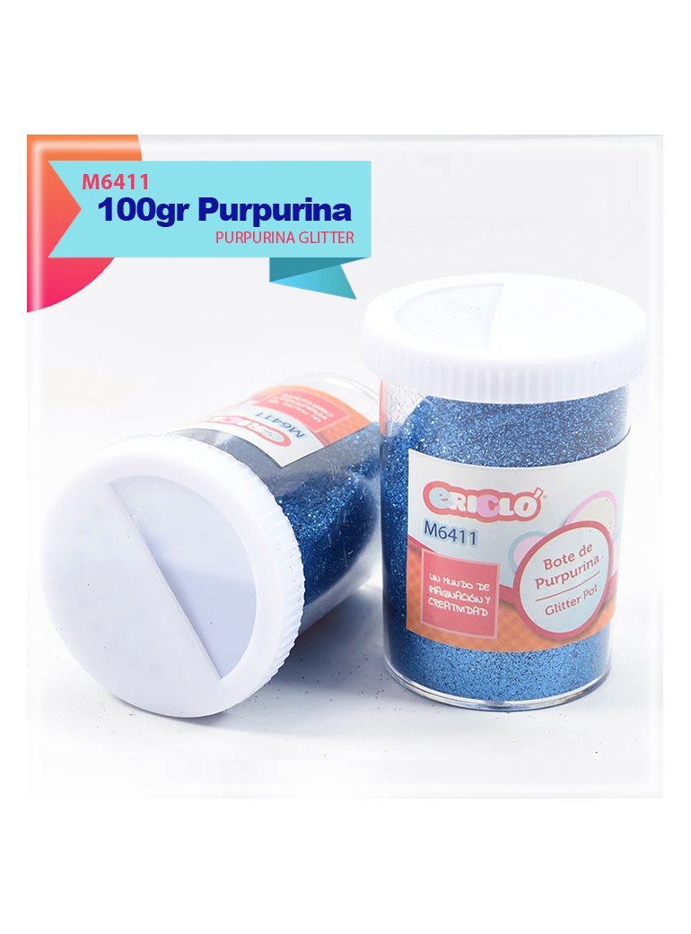 BOTE PURPURINA AZUL CLARO 100GR 901200