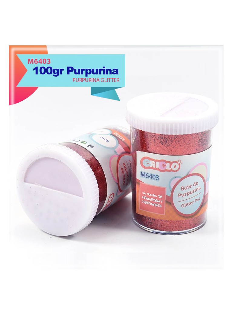 BOTE PURPURINA ROJO 100GR 901200