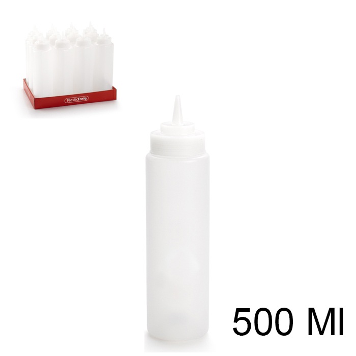 BOTELLA 500ML TRANSP. 90075