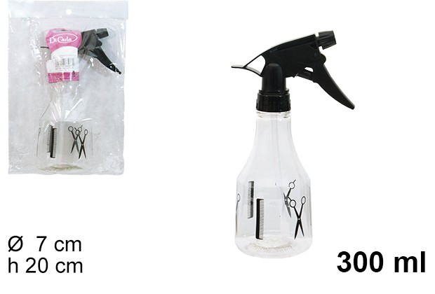 BOTELLA PLAST.C/PULV.NEGRO 300ML  9008500