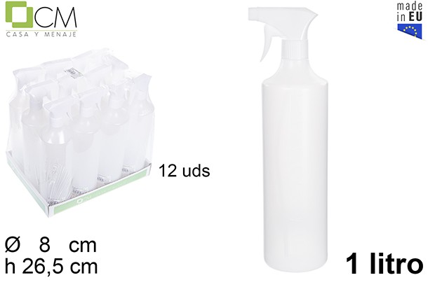 BOTELLA PULV.1L C/MEDIDOR 9010000