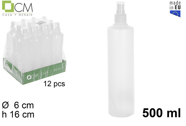 BOTELLA PULVERIZADOR 500ML BCA 900500