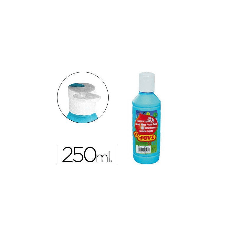 BOTELLA TEMPERA LIQ. AZUL CYAN 250ML 902300