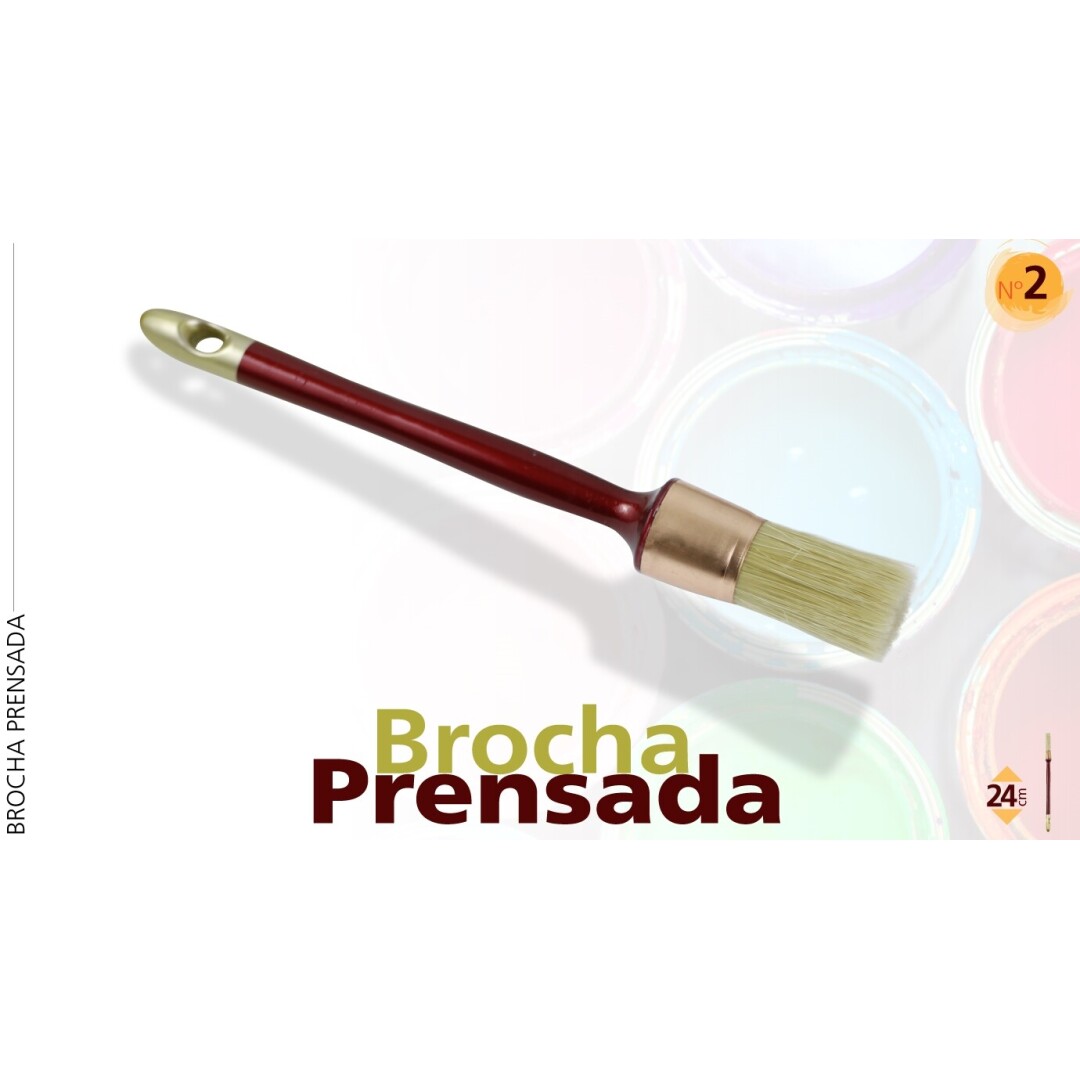 BROCHA PRENSADA Nº2 24CM 900700