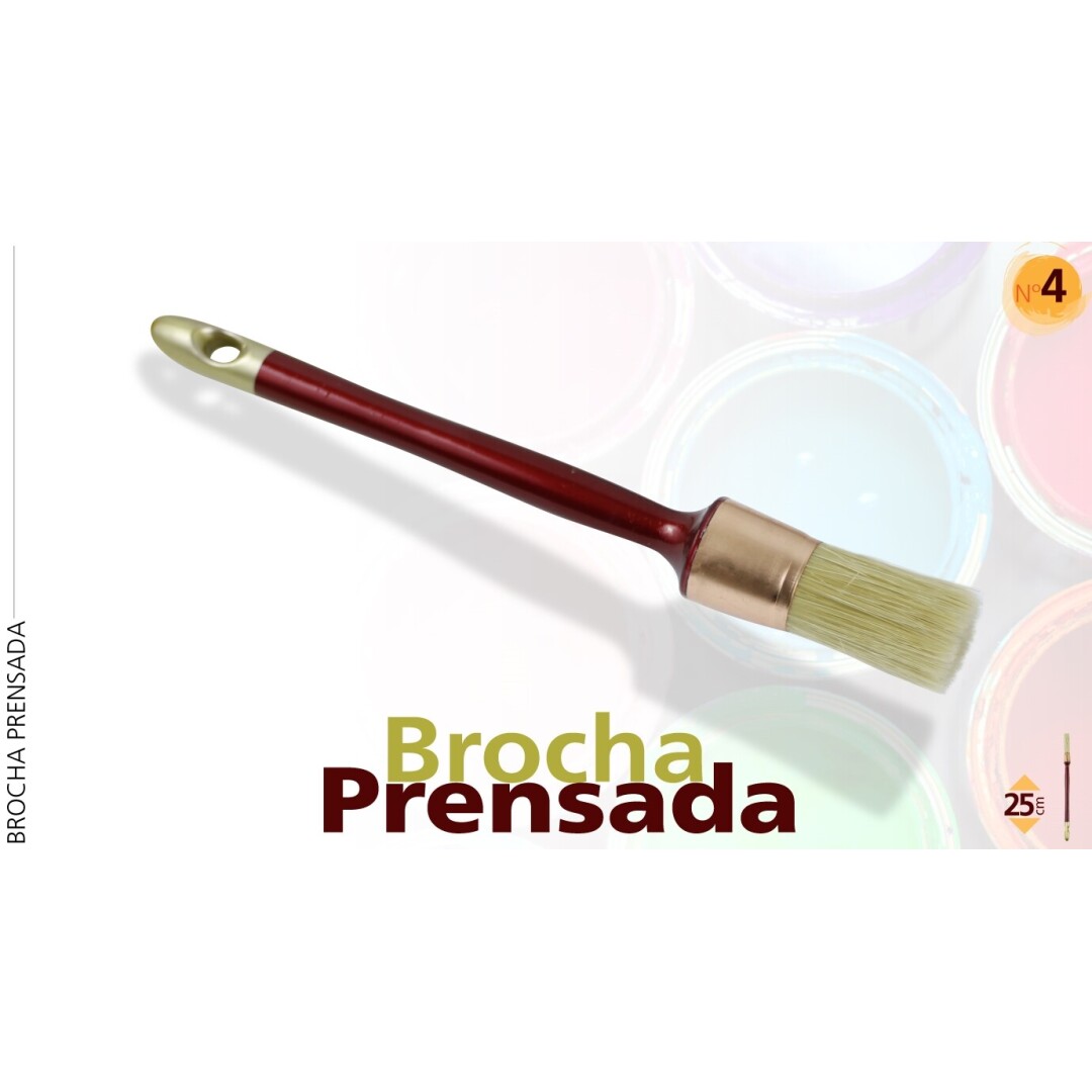 BROCHA PRENSADA Nº4 25CM 900900