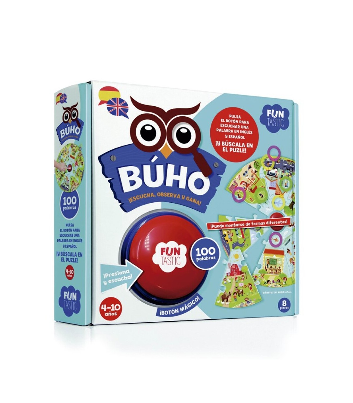 BUHO-PUZZLE BOTON 100 PALABRAS 913550
