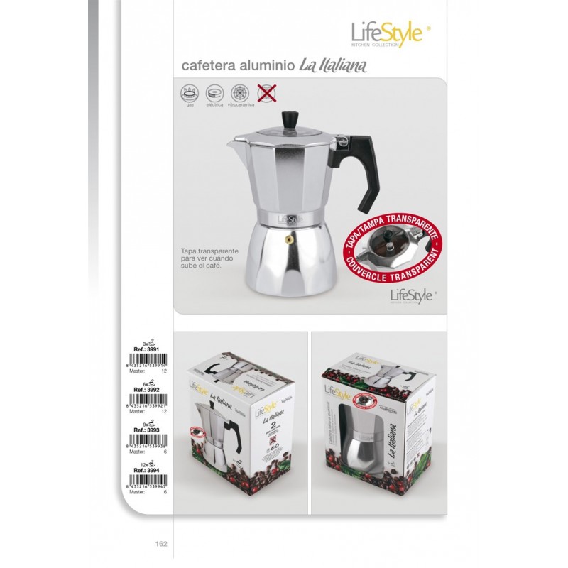 CAFETERA ALUM.ITALIANA 12T 9134000