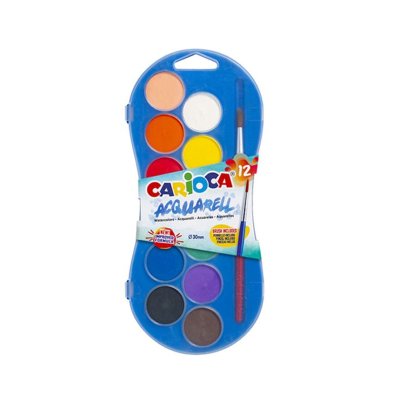 CAJA 12 ACUARELAS CARIOCA 9013800