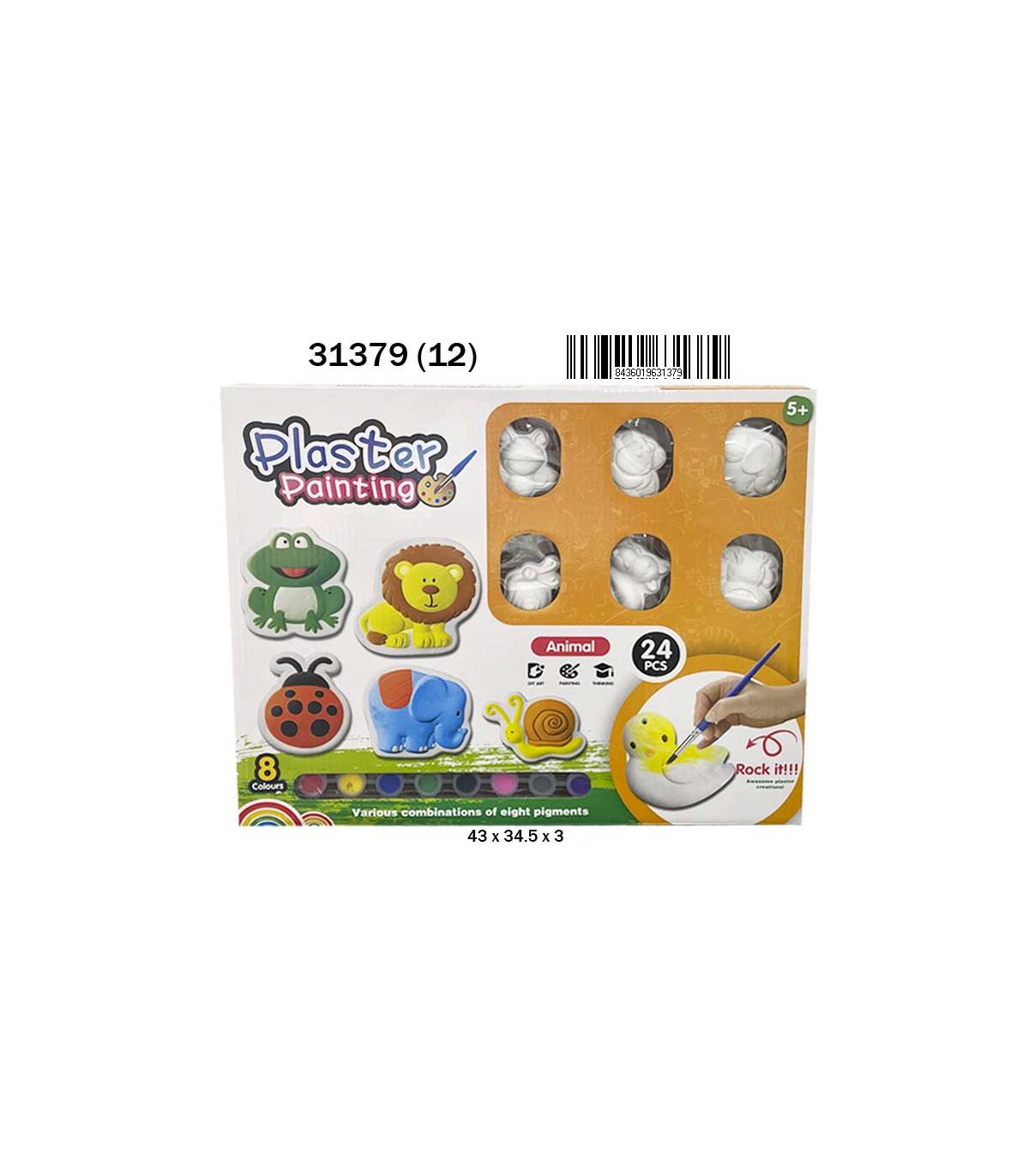 CAJA 15 ESCAYOLAS ANIMALES 9054500S