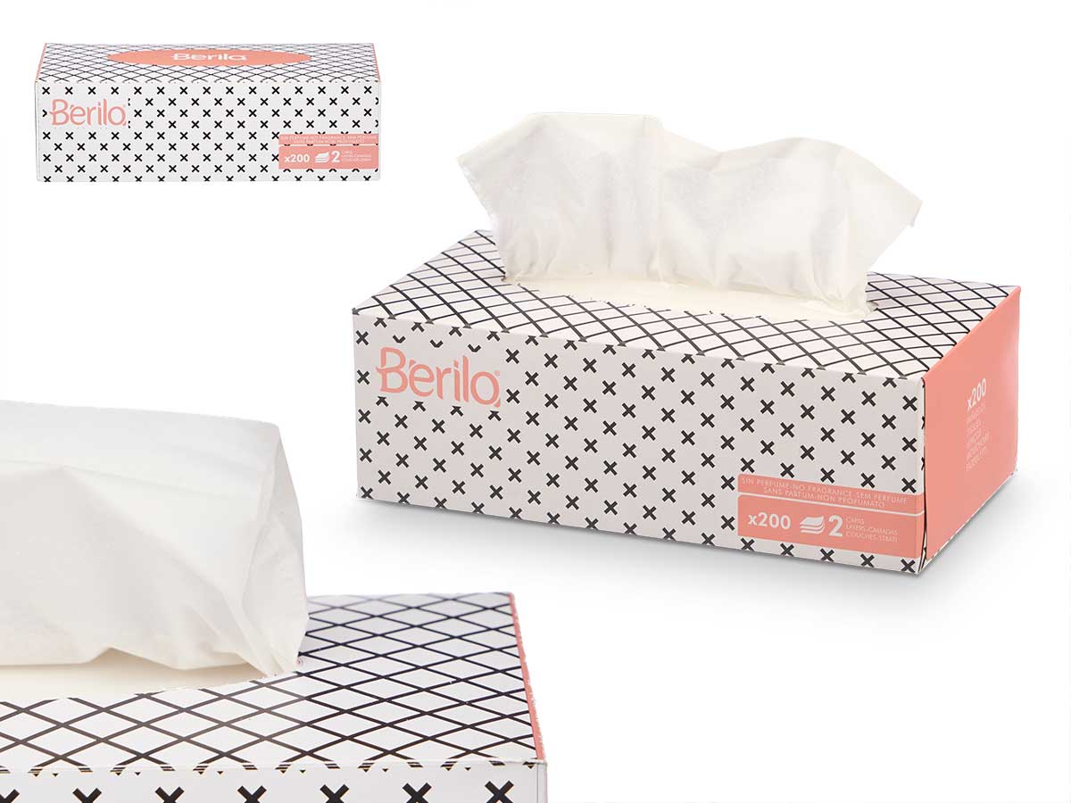 CAJA 200 PAÑUELOS 2CAPAS 901100