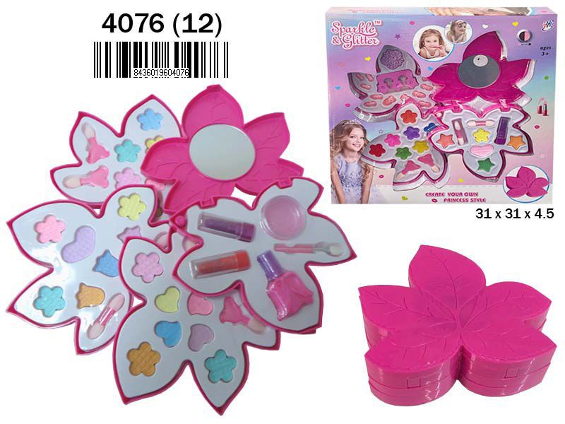 CAJA MAQUILLAJE FLOR 3PISOS 905300