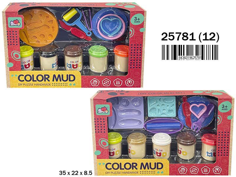 CAJA PLASTILINA 5BOTES Y ACC 905300