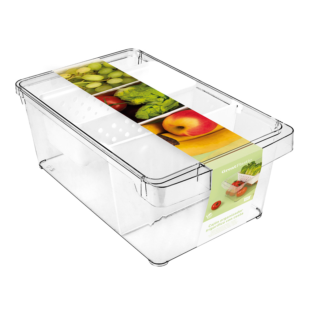 CAJON ORG.FRIGO C/CESTA+SEP  37X22X14 9066500