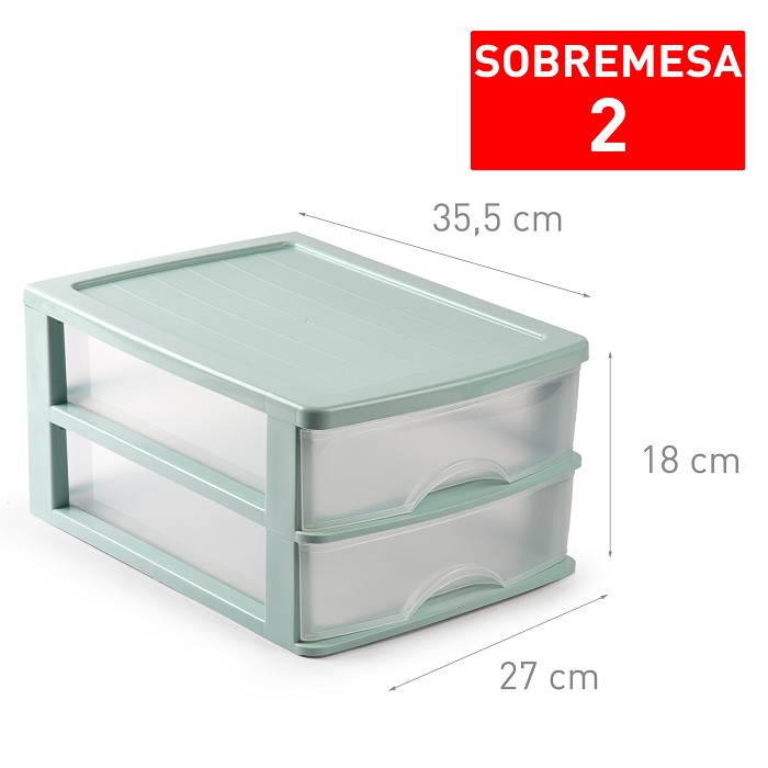 CAJONERA SOBREMESA 2CAJ VD 9049500