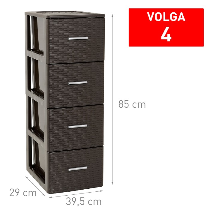 CAJONERA VOLGA RATTAN 4CAJ WENG 9252500
