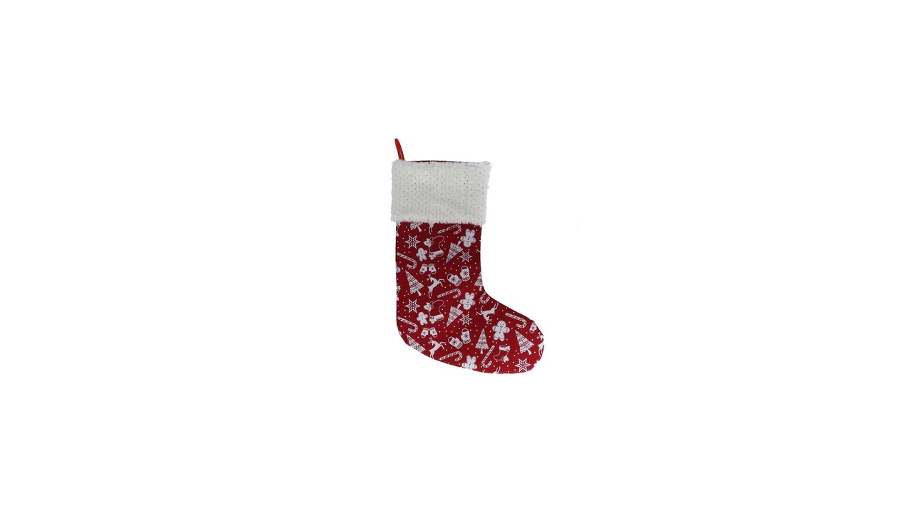CALCETIN NAVIDAD ROJO KIDS 28X43X50 9013000