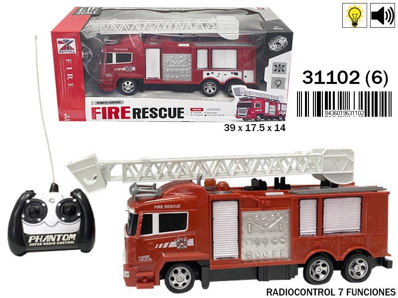 CAMION BOMBEROS R/C LUZ/SON 9106500