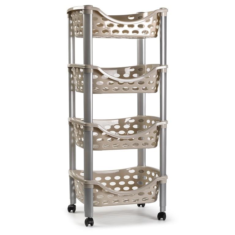 CARRITO 4CESTAS MARRON 912800